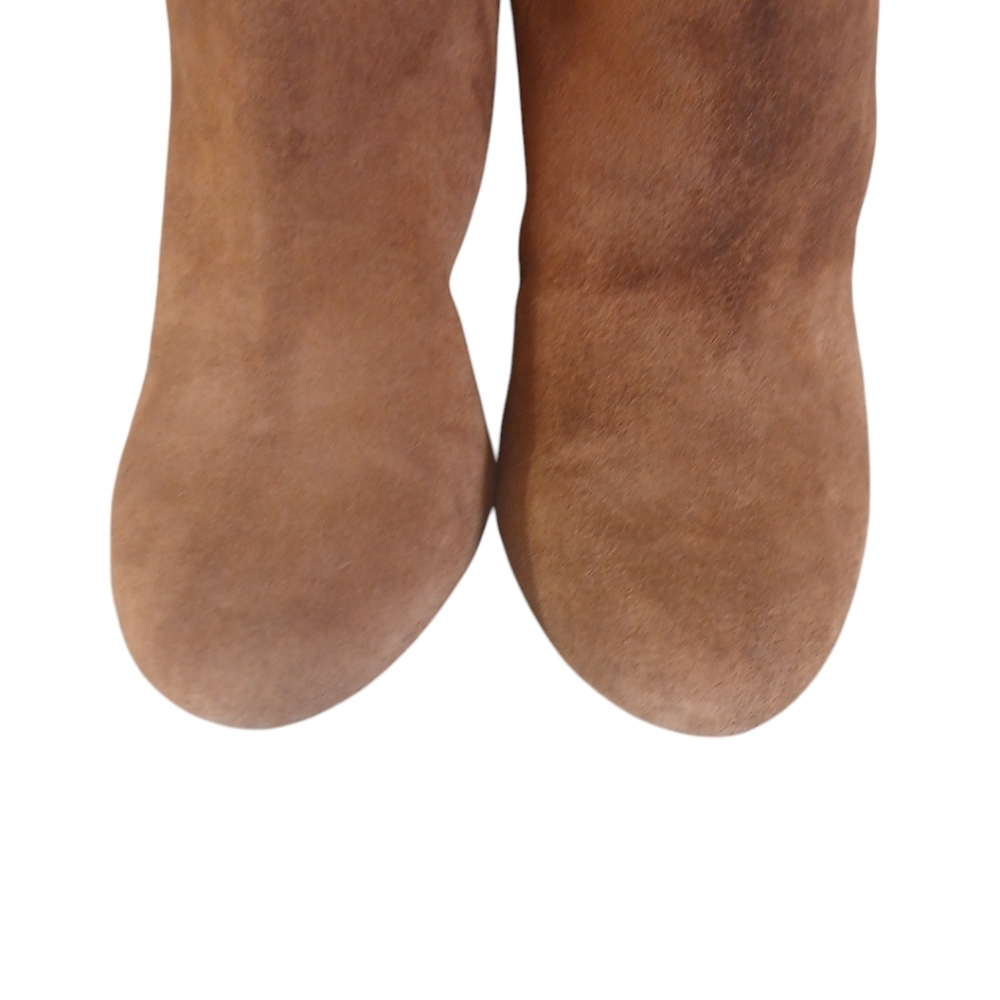 Jessica Simpson Brown Suede Knee High Boots Vernica Tall Heeled Boots sz 9 B - Picture 8 of 15